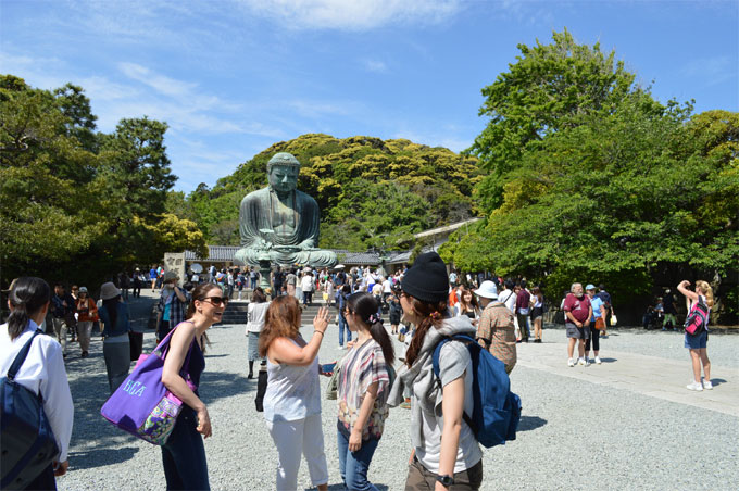 外国人には大仏は外せない観光地。Great Buddha（大仏）