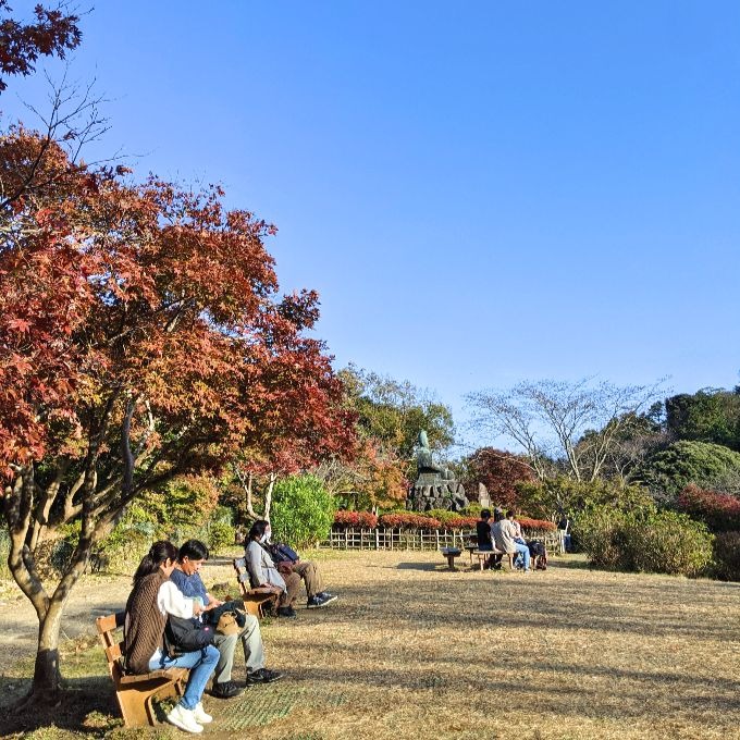 紅葉の源氏山公園