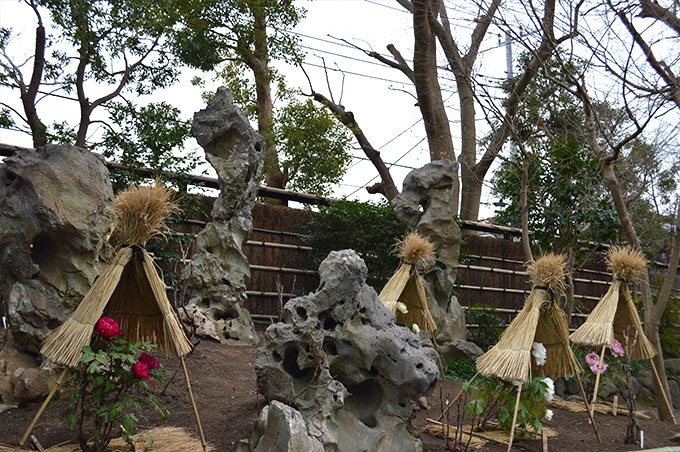鶴岡八幡宮 神苑ぼたん庭園の湖石の庭