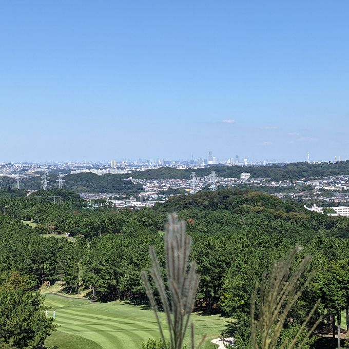 大平山から横浜方面を望む 天園ハイキングコース